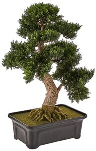 nearly natural 4103 24in. cedar bonsai silk plant,green