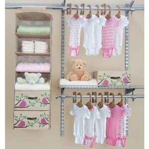 delta eco nursery closet set 20-pieces - pink ss2027-688
