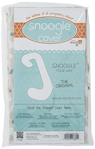 Leachco Snoogle Replacement Cover, Polyester, Birds/Blue Leaf