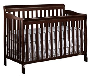 dream on me ashton 5-in-1 convertible crib in espresso, greenguard gold certified , 50x36x44 inch (pack of 1)