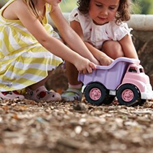 Green Toys Dump Truck in Pink Color - BPA Free, Phthalates Free Play Toys for Improving Gross Motor, Fine Motor Skills. Play Vehicles