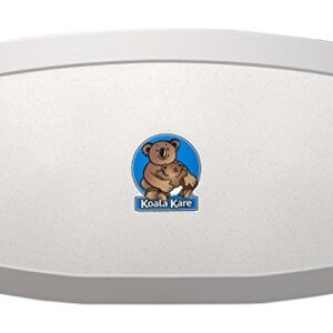 Koala Kare KB200-05 Horizontal Wall Mounted Baby Changing Station, White Granite