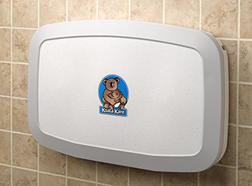 Koala Kare KB200-05 Horizontal Wall Mounted Baby Changing Station, White Granite