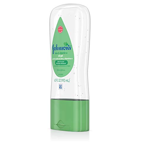 Johnson's Baby Oil Gel with Aloe Vera & Vitamin E, Hypoallergenic Baby Skin Care, 6.5 fl. oz