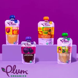 Plum Organics | Stage 1 | Organic Baby Food Meals [4+ Months] | Just Prunes | 3.5 Ounce Pouch (Pack Of 12) Packaging May Vary