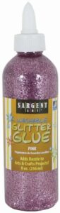 sargent art 22-1929 8-ounce pink washable glitter glue