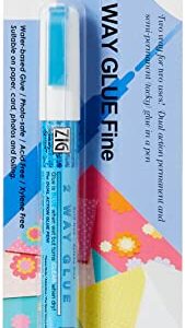 Zig 2-Way Glue Pen Carded, Fine Tip