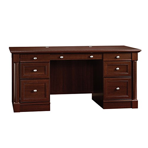 Sauder Palladia Executive Desk, Select Cherry finish