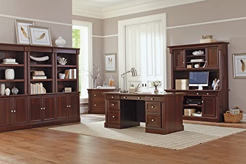 Sauder Palladia Executive Desk, Select Cherry finish