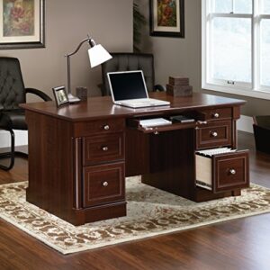 Sauder Palladia Executive Desk, Select Cherry finish