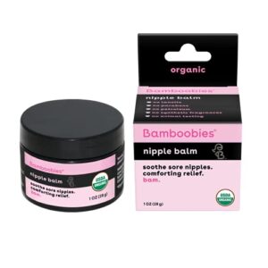 Bamboobies Women's Nipple Cream, Organic Cream for Soothing Skin, Nipple Balm, 1 oz (Pack of 1)