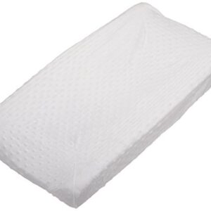 Rumble Tuff Minky Dot Changing Pad Cover, White,Compact