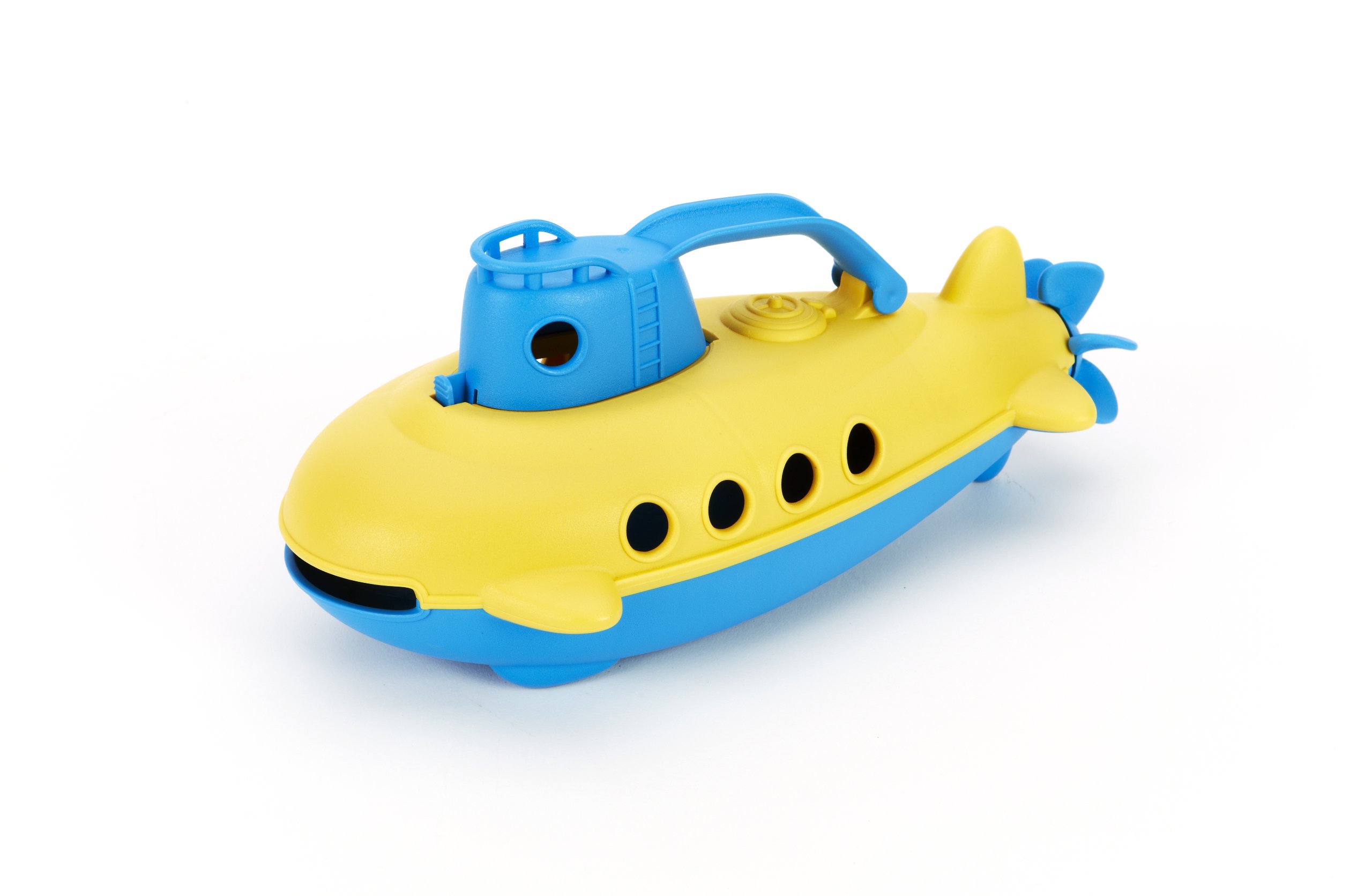 Green Toys Submarine - BPA, Phthalate Free Blue Watercraft with Spinning Rear Propeller Made from Recycled Materials. Safe Toys for Toddlers