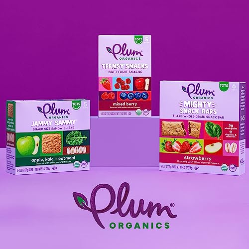 Plum Organics | Teensy Fruit Snacks | Organic Toddler & Kids Snacks | Berry | 0.35 Ounce Snack (40 Total) Packaging May Vary