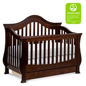 Davinci Ashbury 4-in-1 Convertible Crib with Toddler Bed Conversion Kit in Warm White, Greenguard Gold Certified