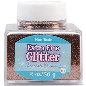 sulyn 2oz. glitter stacker jar - chocolate diamond