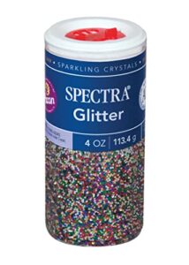 spectra arts & crafts glitter, multi-color, 4 oz., 1 jar