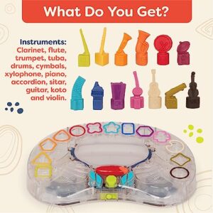 B. toys by Battat B. Symphony Musical Toy Orchestra for Kids – 13 Musical Instruments for Classical Music for Babies and Toddlers – Interactive Kids Music Toys with Lights and 15 Songs , White