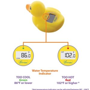 Dreambaby Baby Bath & Room Thermometer - Floating Toy Temperature Safety Monitor - Yellow Duck