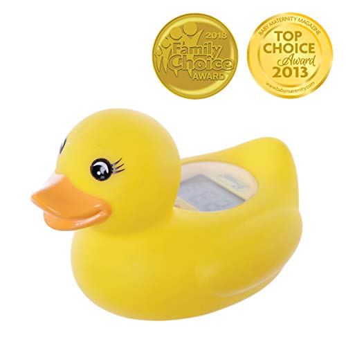 Dreambaby Baby Bath & Room Thermometer - Floating Toy Temperature Safety Monitor - Yellow Duck