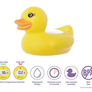 Dreambaby Baby Bath & Room Thermometer - Floating Toy Temperature Safety Monitor - Yellow Duck