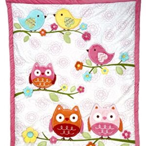 NoJo Love Birds 4 Piece Comforter Set with Diaper Stacker