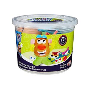 playskool mr. potato head tater tub set parts andpiece container toddler toy for kids