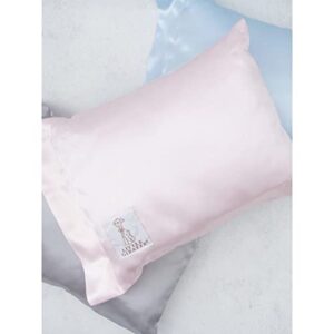 Little Giraffe Baby Satin Nap Pillow, 10" x 13", Pink