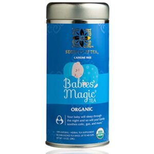 secrets of tea babies’ magic tea baby colic and gas- usda organic caffeine-free colic calm tea for babies and newborns - 80 servings - 20 count(1 pack)