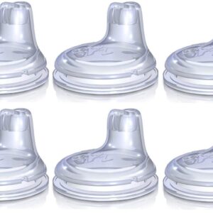 Nuby 6 Pack Replacement Silicone Spouts for the Nuby No Spill Easy Grip Cup