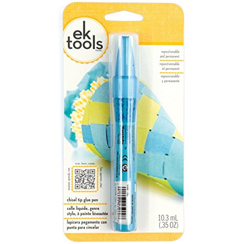 EK Tools 55-00012 Glue Pen Zig Chisel Tip 2 Way, Multicolor