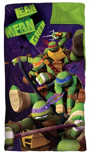 Nickelodeon Teenage Mutant Ninja Turtles Slumber Bag Set, 52"L x 30"W x 3"H