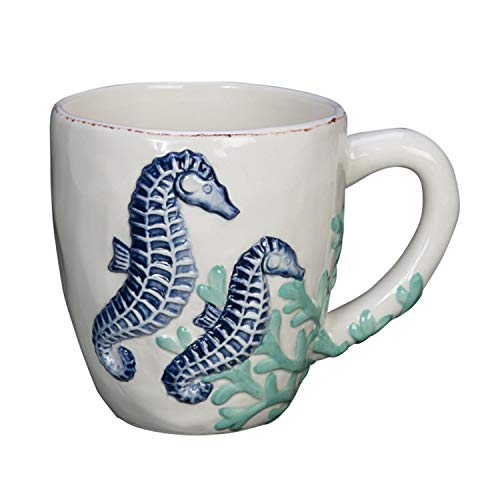 Beachcombers Seahorse Mug 4-inch high, Multicolor