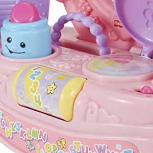 Fisher-Price Laugh & Learn Baby Toy, Magical Musical Mirror, Pretend Vanity Set with Light Sounds and Learning Songs for Infant to Toddler