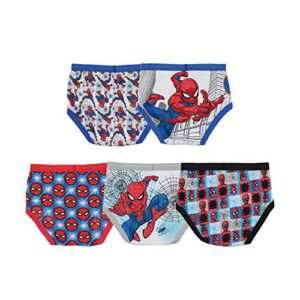 Marvel Little Boys' Spiderman 5 Pack Brief, Assorted, 6