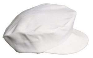 boys white special occasion cabbie captains baby hat - size xl