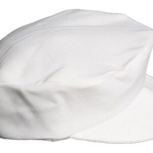 Boys White Special Occasion Cabbie Captains Baby Hat - Size XL