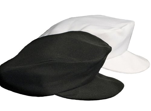 Boys White Special Occasion Cabbie Captains Baby Hat - Size XL