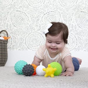 Infantino Textured Multi Ball Set - Toy for Sensory Exploration and Engagement for Ages 6 Months and up, 6 Piece Set