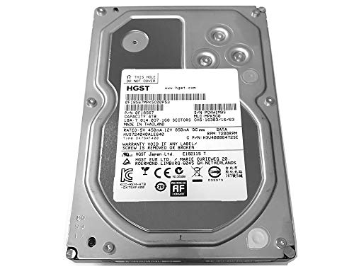 HGST Ultrastar 7K4000 HUS724040ALE640 4TB 64MB Cache 7200RPM SATA 6.0Gb/s 3.5 inches Internal Enterprise Hard Drive (Renewed)