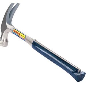 ESTWING Ball-Peen Hammer - 24 oz Metalworking Tool with Forged Steel Construction & Shock Reduction Grip - E3-24BP