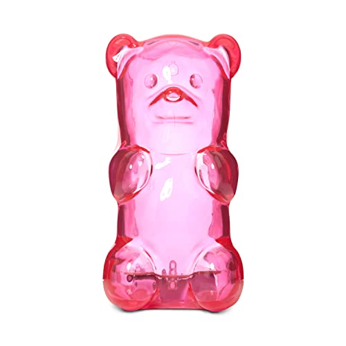 Gummygoods Squeezable Gummy Bear Night Light for Kids Room, Babies, Toddlers, Nursery | Rechargeable, Portable, Cordless, 60 Min Sleep Timer (Pink)
