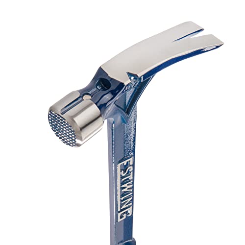 ESTWING Ultra Series Hammer - 19 oz Rip Claw Framer with Milled Face & Shock Reduction Grip - E6-19SM