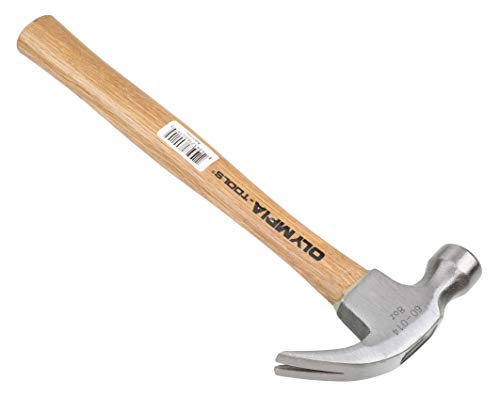 Olympia Tools Claw Hammer, 60-014, 8 Ounce,Silver