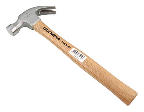 Olympia Tools Claw Hammer, 60-014, 8 Ounce,Silver