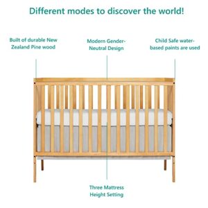 Dream On Me Synergy 5-In-1 Convertible Crib In Natural, Greenguard Gold Certified