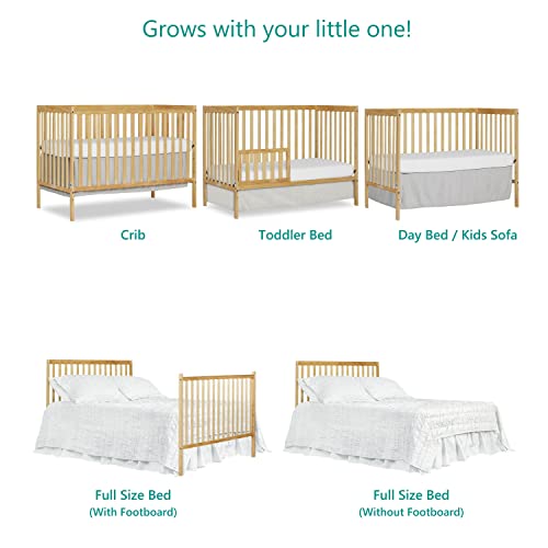 Dream On Me Synergy 5-In-1 Convertible Crib In Natural, Greenguard Gold Certified