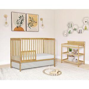 Dream On Me Synergy 5-In-1 Convertible Crib In Natural, Greenguard Gold Certified