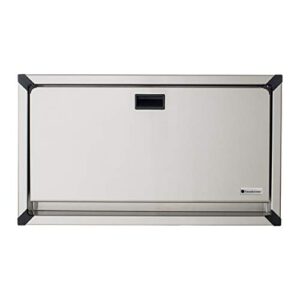 foundations stainless steel framed horizontal baby changing station, recessed (100ssc-r)