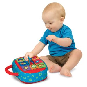 Melissa & Doug K's Kids Take-Along Shape Sorter Baby Toy With 2-Sided Activity Bag and 9 Textured Shape Blocks - Sensory / Travel /Toys For Toddlers And Infants